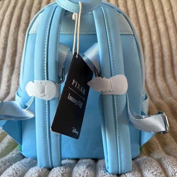 Disney Pixar A Bugs Life Flik Dandelion Loungefly Mini Backpack Light Blue New main image 9